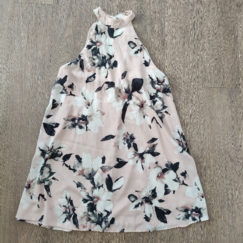Audrey 3+1 Pink Floral Mini Shift Dress